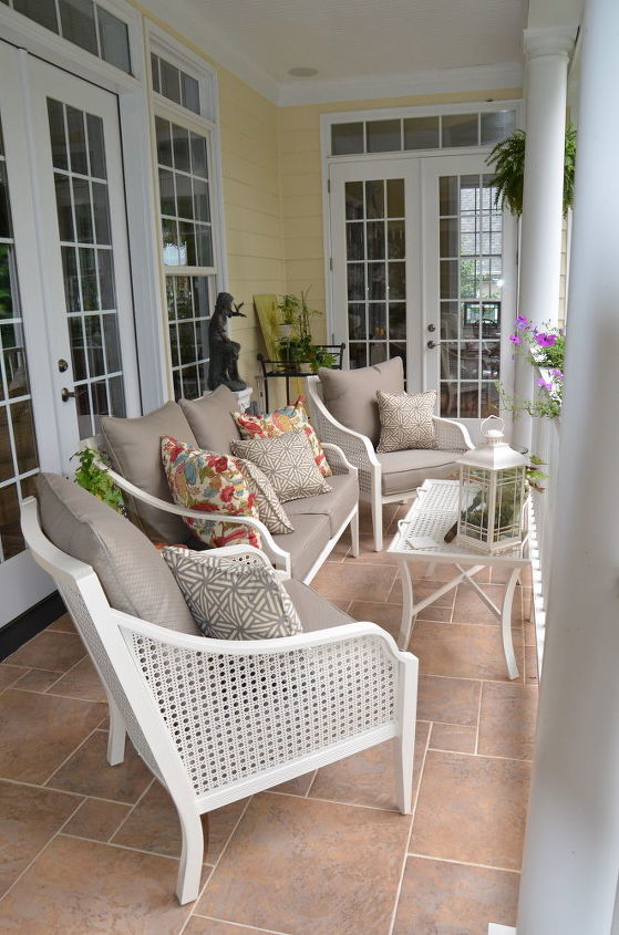 a summer porch, outdoor furniture, outdoor living, patio, porches