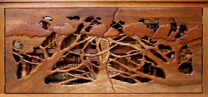 the carved cherry media chest, diy, doors, home decor, painted furniture, woodworking projects, Heistand Carved Cherry Doors