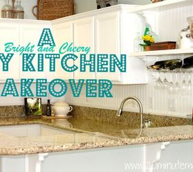 diy kitchen makeover from builder grade to bright and cheery, home decor, kitchen backsplash, kitchen design, DIY Kitchen Makeover White and Bright