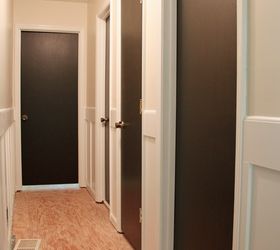 painting interior doors dark brown black, doors, home decor, painting