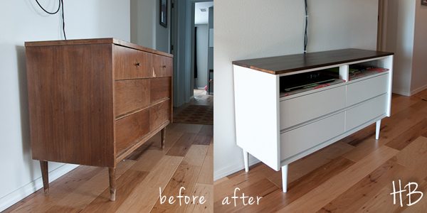 Revamping A Mid Century Modern Chest Of Drawers Into A Media