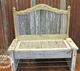 Rustic Bench From Headboard And Old Fence | Hometalk