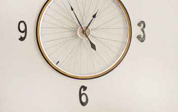 Vintage Bicycle Wheel Clock