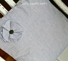 pillow made from mens dress shirt, crafts