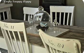 My up-cycled farmhouse dining room table