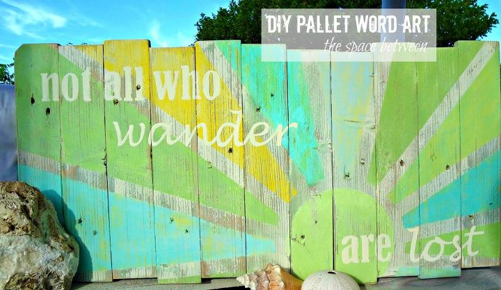 using pallet slats screws and some paint i made decorative word art, crafts, pallet