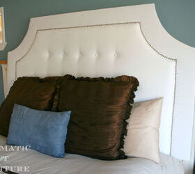 tufting a headboard the easy way, diy, reupholster
