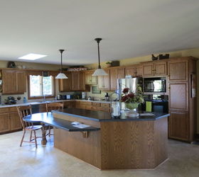 should i paint my kitchen cabinets, kitchen cabinets, painting, Cabinets and island