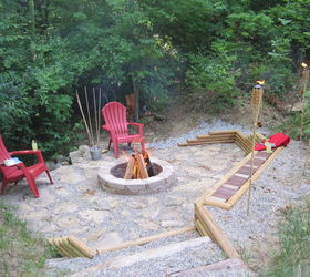 Creating a Creek Stone Patio & Fire Pit