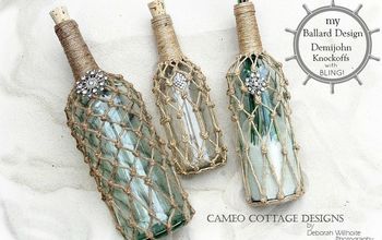 DIY ~ Knotted Jute Netting for Demijohns and Bottles Tutorial