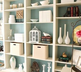 diy built in bookcases, painted furniture, shelving ideas, Built in Ikea bookshelves