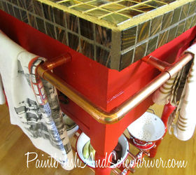 kitchen island made from re purposed wash stand, home decor, kitchen design, kitchen island, repurposing upcycling