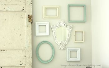 Gallery Wall of Frames & Antique Glazed Mirror