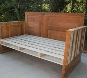 how to make a reclaimed wood day bed, diy, how to, pallet, repurposing upcycling, woodworking projects