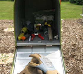 garden mailbox toolshed, gardening, tools, Mailbox garden shed