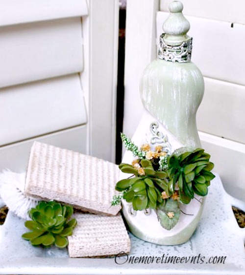 succulent bud vase with plastic bottle, crafts, diy, flowers, repurposing upcycling
