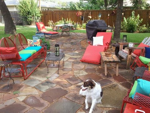 installing a flagstone patio, My finished stone patio