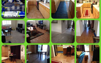 Before & After DIY Laminate Flooring