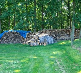 hubby loves firewood, outdoor living