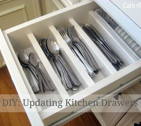 diy updating old kitchen drawers, diy, how to, organizing, woodworking projects