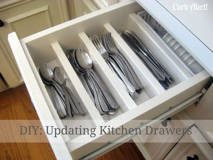 diy updating old kitchen drawers, diy, how to, organizing, woodworking projects