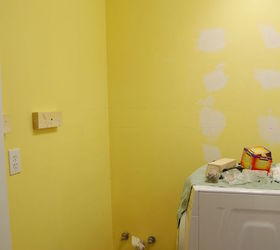 laundry room re do, doors, home decor, home improvement, laundry rooms, Once painted a bright yellow this color didn t really help to sunny up a space that actually needed a whole lot more