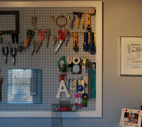 a diy sewing room, cleaning tips, craft rooms, organizing, shelving ideas, storage ideas, Pegboard organization for my tools