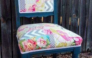 Antique Revamp! Quilted Patchwork Upholstery