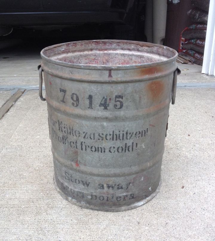 q vintage rusty bucket repurpose upcycle ideas suggestions, repurposing upcycling