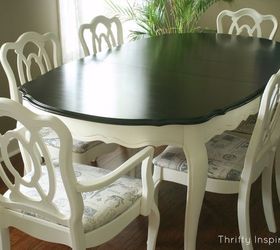 french provincial table set makeover, chalk paint, home decor, living room ideas, painted furniture, French Provincial Table Set Refinished