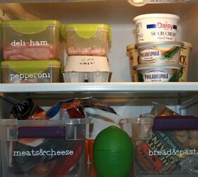 organize your refrigerator, organizing, storage ideas, Use smaller containers that lock to keep lunchmeat fresh