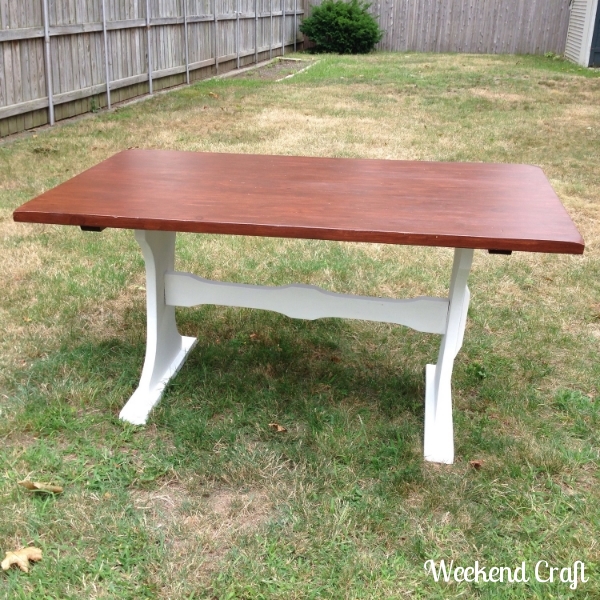 diy farmhouse table makeover, painted furniture