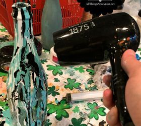 transform an ordinary wine bottle with unicorn spit, crafts, decoupage, how to