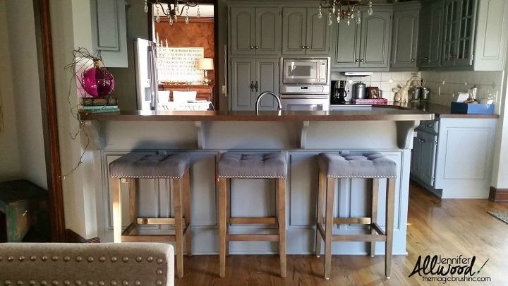 our kitchen cabinet transformation from gold gray, diy, kitchen cabinets, kitchen design, painting