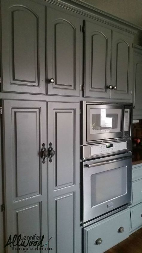 our kitchen cabinet transformation from gold gray, diy, kitchen cabinets, kitchen design, painting
