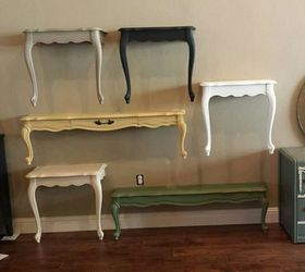 unique space saving shelf idea repurpose tables, diy, repurposing upcycling, shelving ideas, wall decor, woodworking projects