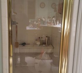 Can I paint my gold tone shower door metal?