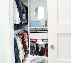 diy custom closet from cluttered mess to dressing room style, closet, diy, organizing, storage ideas