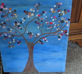 button love tree, crafts, wall decor