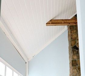 installing a wood plank ceiling, diy, home improvement, wall decor