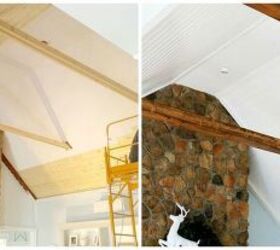 installing a wood plank ceiling, diy, home improvement, wall decor