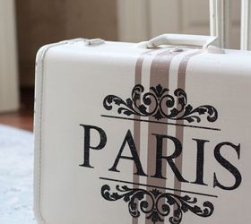 curbside suitcase makeover, chalk paint, how to, repurposing upcycling