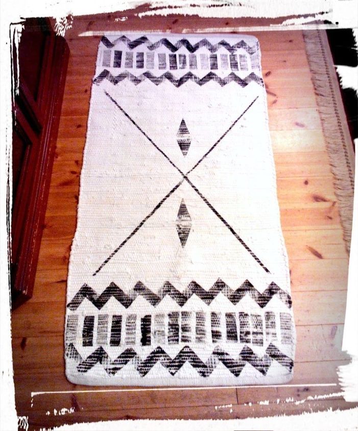 self painted rugs crafts