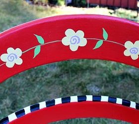 painting a whimsical chair with free pattern, painted furniture