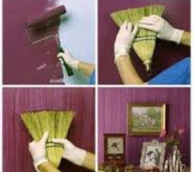 how to paint a strie faux finish, how to, painting, Broom
