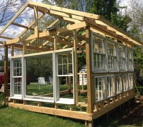 building a greenhouse from old windows