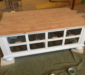 60 coffee table makeover, painted furniture