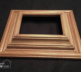 diy chunky photo frame use those old dusty frames, crafts, repurposing upcycling