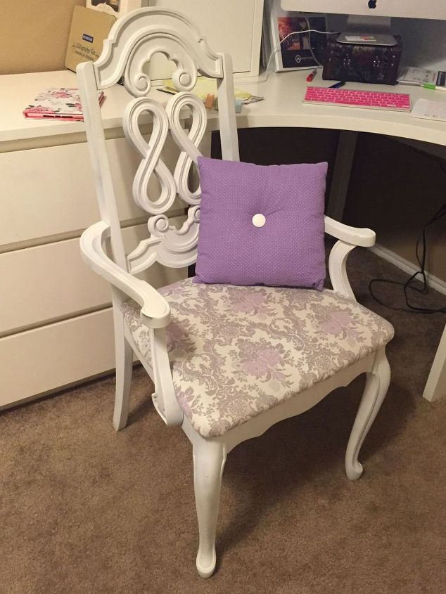 chair upcycle fit for a queen, how to, painted furniture, reupholster