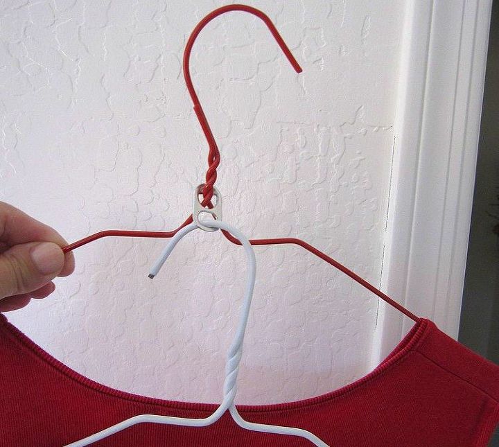 15 insanely smart hanger hacks you ll wish you d seen sooner, Double them up for more storage